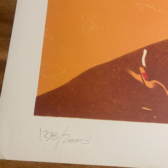 Ariel Ben-David Signed Lithograph Vtg Abstract Modern Israeli Architectural Art - Picture 4 of 6